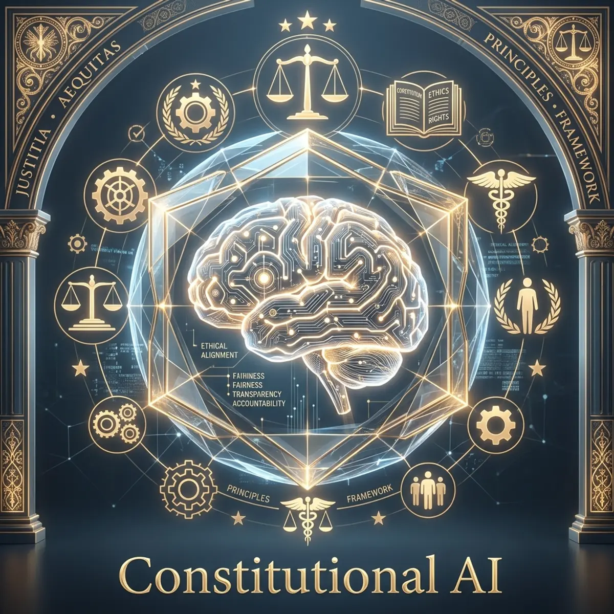 Diagrama da Constitutional AI e Segurança da Anthropic