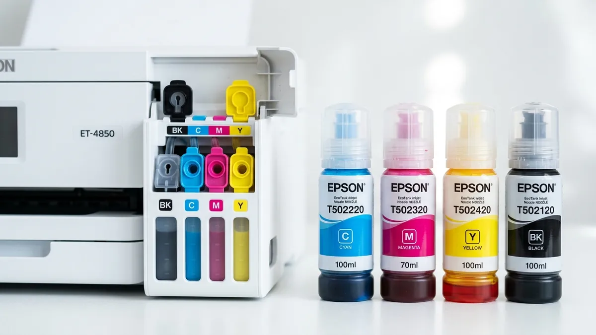 Garrafas de tinta original Epson EcoTank T544