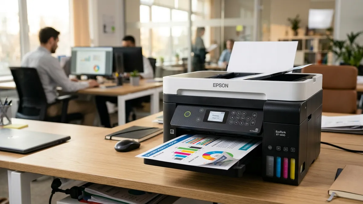 Epson EcoTank L4260 imprimindo relatórios com duplex automático