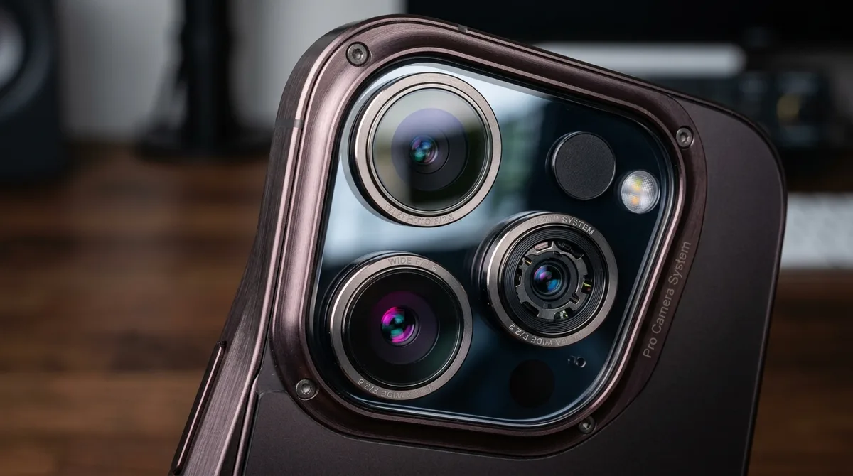 Módulo de Câmera Tripla do iPhone 18 Pro com Lente Periscópica