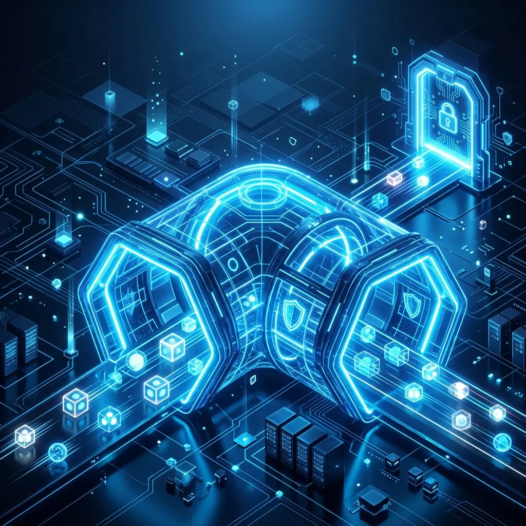 O que é VPN e como funciona Conceito de túnel digital criptografado de uma VPN protegendo dados
