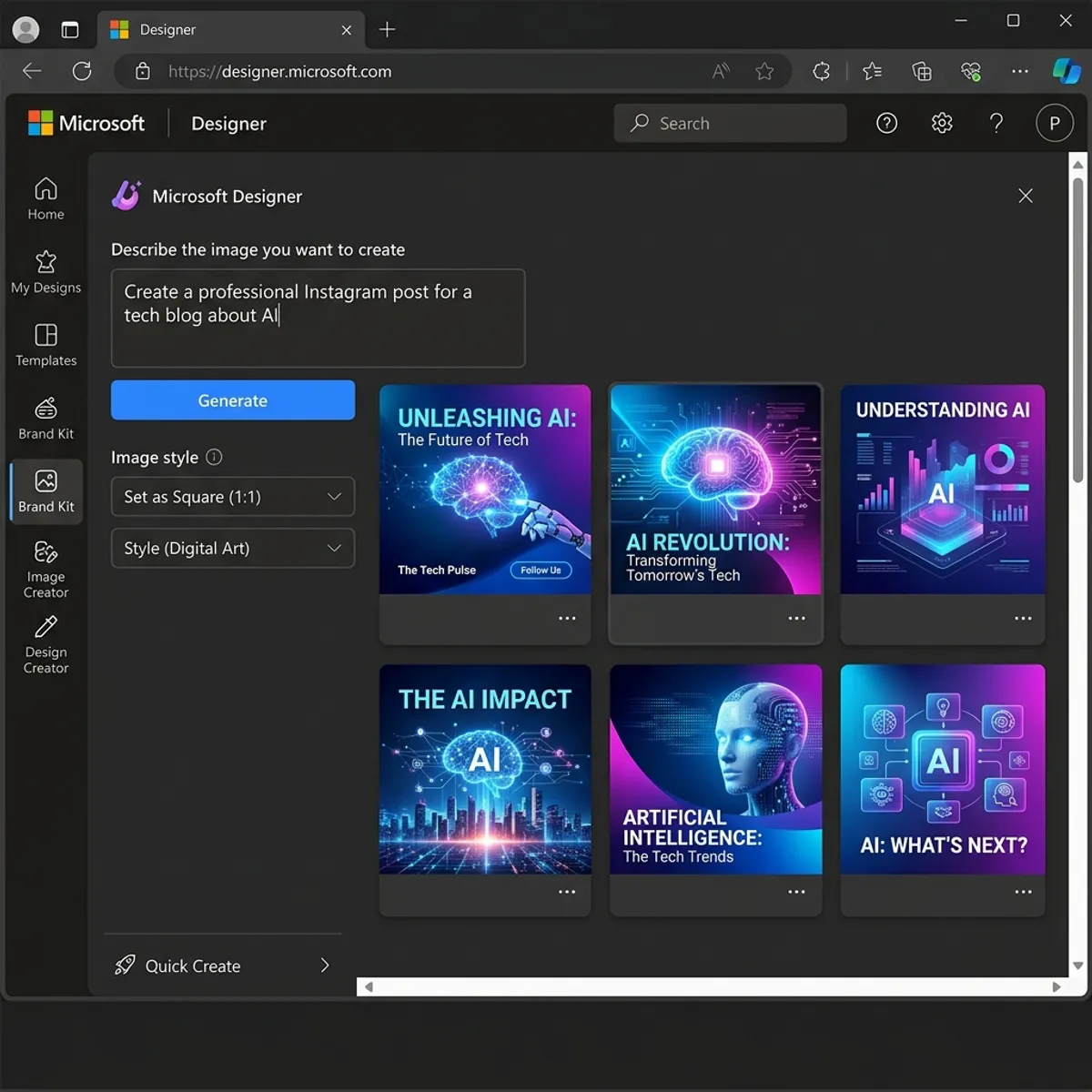 Como Usar o Microsoft Designer: O Guia Definitivo da IA que Superou o Canva