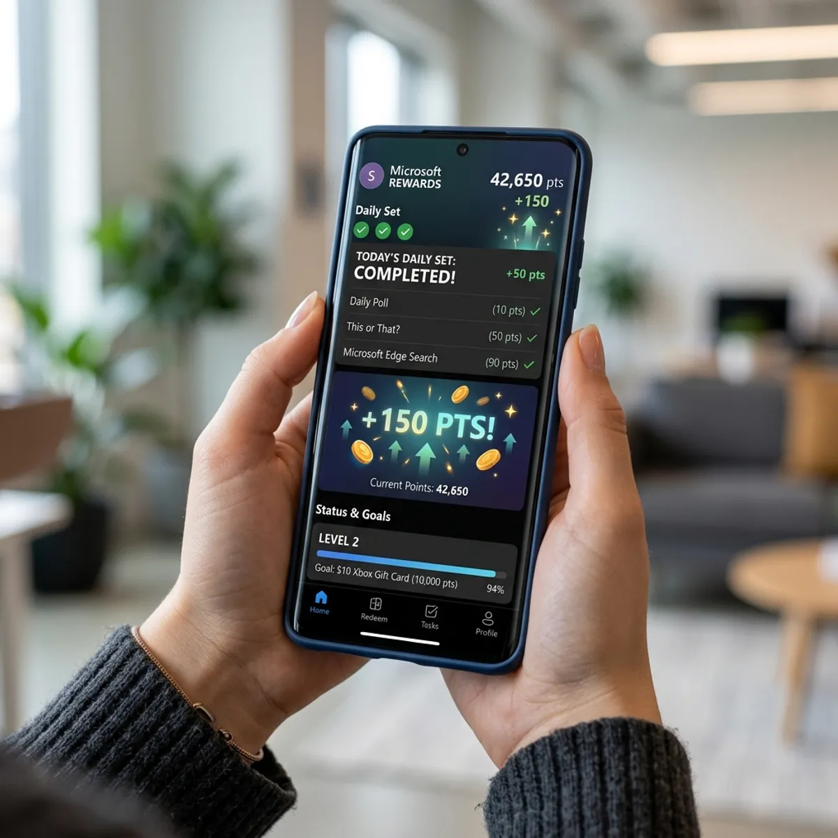 App Microsoft Start dicas de pontos