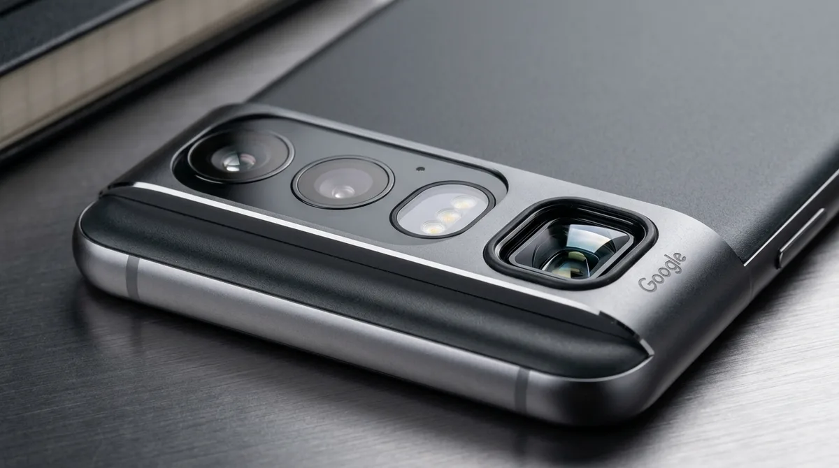 Módulo de Câmeras do Google Pixel 11 Pro com Lente Periscópica