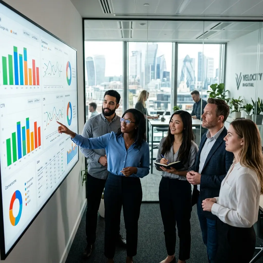 Especialistas em PPC Management Services planejando campanhas Especialistas em PPC Management Services planejando campanhas