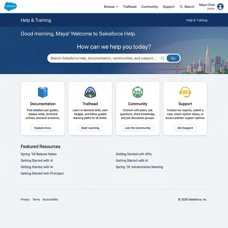 Salesforce Help & Training Portal