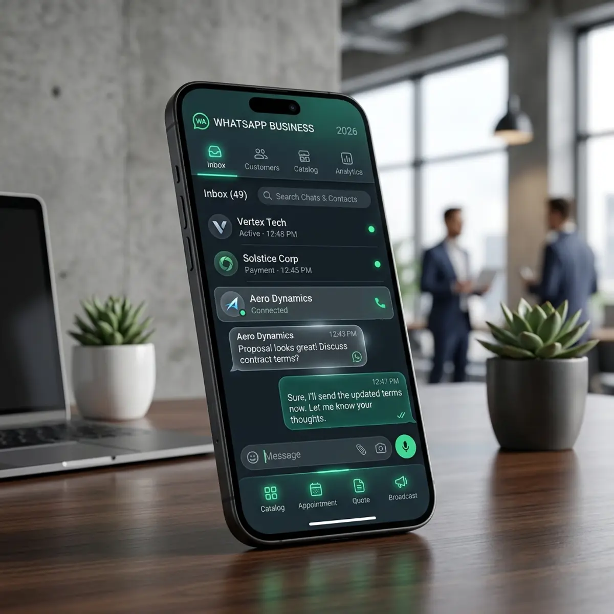 Configurações de privacidade na interface móvel do WhatsApp mostrando a opção de bloqueio de tela
