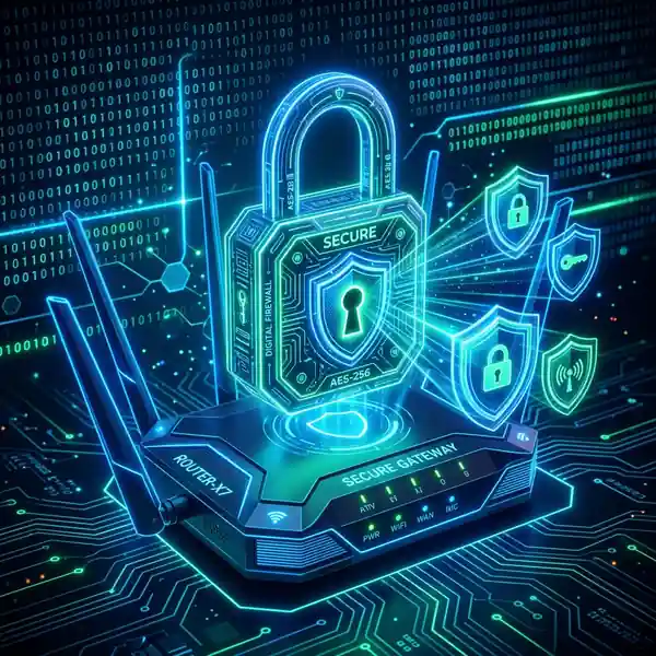 Escudo digital representando proteção e segurança de rede cloud.