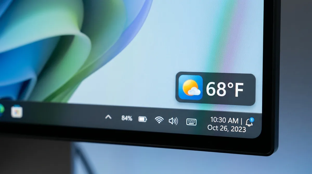 Widget de Clima na Barra de Tarefas do Windows 11